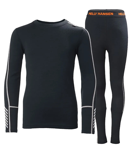 Junior LIFA® Merino Midweight Skiundertøj sæt